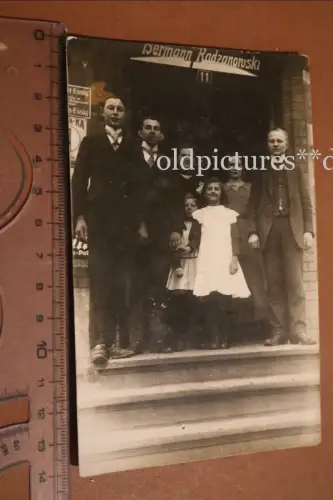 tolles altes Gruppenfoto Personal der Firma H. Radzanowski  Ostpreussen ???? 