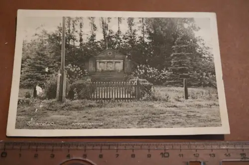 tolle alte Karte - Kriegerdenkmal Scharrel i. Oldenburg - 30-50er Jahre ?