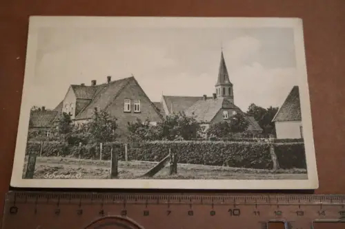 tolle alte Karte - Kirche  Scharrel i. Oldenburg - 30-50er Jahre ?