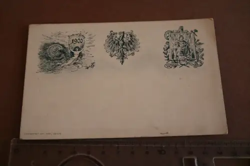 tolle alte Karte - Jahrhundertwende 1899/1900 - Emil Heue -Leipzig 