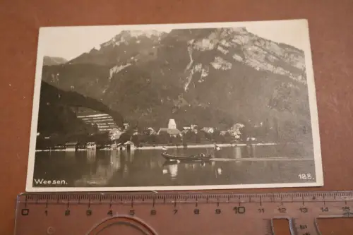 tolle alte Fotokarte - Ansicht von Weesen Schweiz - 1910-30 ??