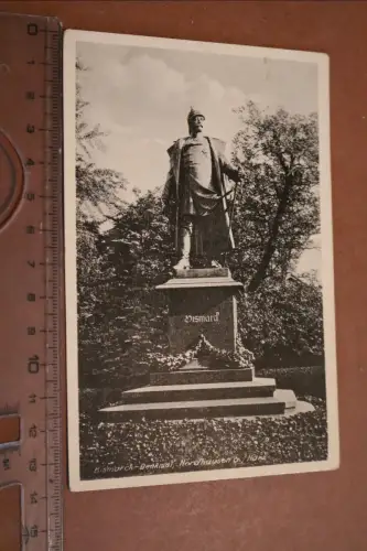 tolle alte Karte - Bismarck Denkmal Nordhausen Harz - 1910-40 ??