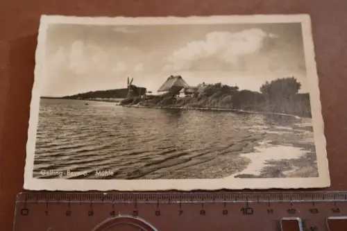 tolle alte Karte - Windmühle - Gelting-Beverö 1940 als Feldpost gelaufen