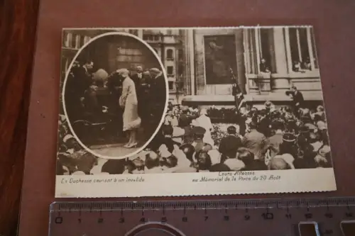 alte Fotokarte - Herzog und Herzogin in Belgien ?? 1928 (2)