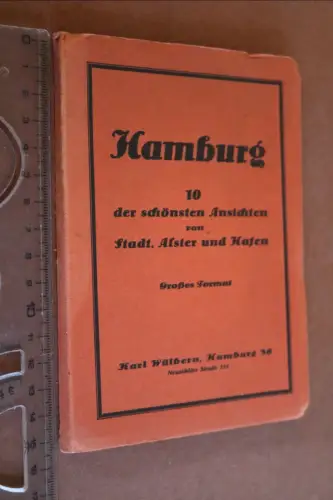 tolle alte Postkarten-Serie - Hamburg zehn Ansichten - leider nur neun 30-40er J