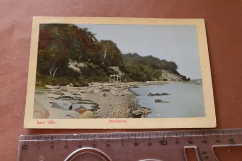 tolle alte Karte - Insel Vilm - Strandpartie  - Mecklenburg-Vorpommern - 1913