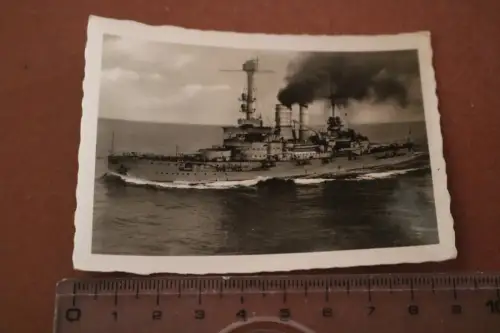 tolles altes Foto Kleinbildserie Linienschiff Schlesien 