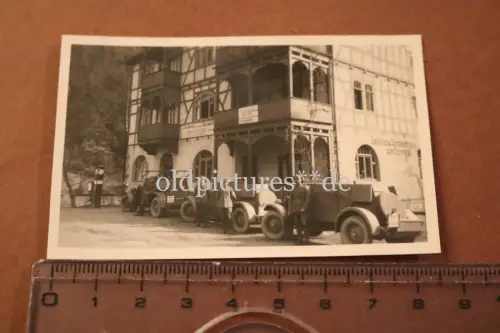 tolles altes Foto Reichswehr Panzerspähwagen Kfz 13 - Gasthaus zur Sormitztal