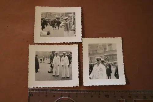 drei interessante alte Fotos - Junkers Mitarbeiter Junker Ju 87 - Alter Markt 