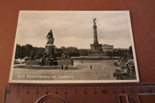 tolle alte Karte - Berlin Bismarckdenkmal und Siegessäule  1932