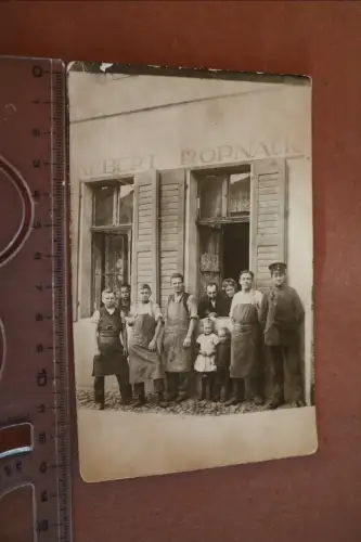 tolles altes Gruppenfoto Familie - Firma Albert Röpnack - 1910-20 - Ort ??