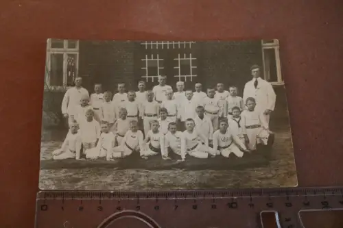 tolles altes Gruppenfoto  Knabenschule ?? Sportverein ? Tespe a.d. Elbe 1910-20