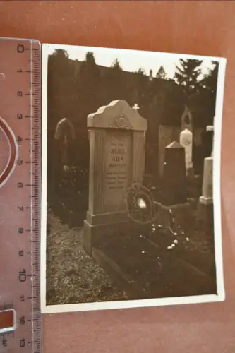 altes Foto -  Friedhof - Grabstein - Julius Ada - 1928