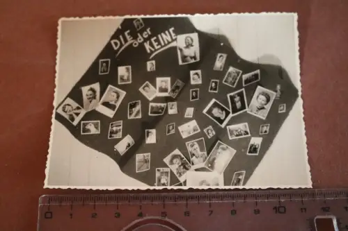 tolles altes Foto -  Collage mit Frauen - eine oben ohne - 30-50er Jahre ?