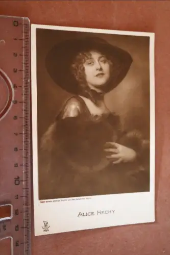 tolle alte Fotokarte - Portrait Alice Hechy deut. Schauspielerin und Sängerin