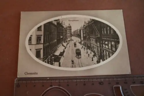 tolle alte Karte - Chemnitz - Königstrasse1929