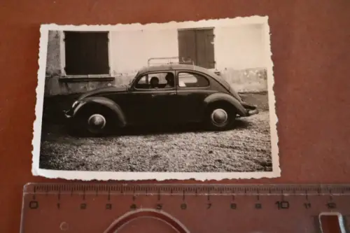 tolles altes Foto - Oldtimer VW Käfer Typ I ??? 40-50er Jahre 