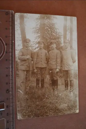 tolles altes Foto - vier Soldaten - Gardekorps  Generalkommando Stabswache -1917