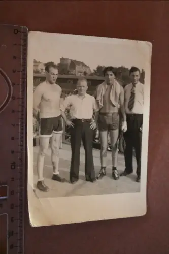 tolles altes Foto - mir unbekannte Boxer - Boxkampf -  Ort ?? 30-50er Jahre 