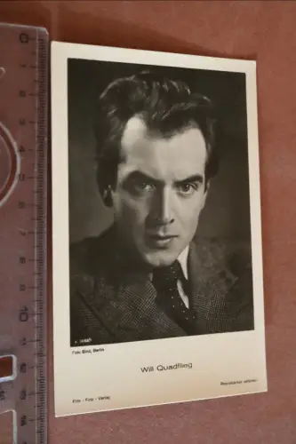 tolle alte Karte - Will Quadflieg 