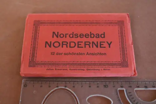 alte Kartenserie 12 Ansichten Nordseebad Norderney 1900-1920 ??