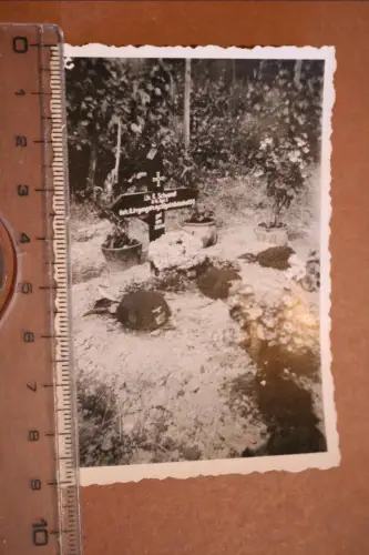 altes Foto - Soldatengräber Panzertruppe  II. PzRegt. 5  1940