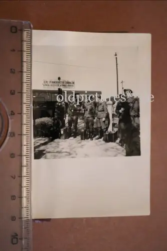  tolles altes Foto -  Kroatien - Bahnhof - Eingang für deutsche Wehrmacht verbot