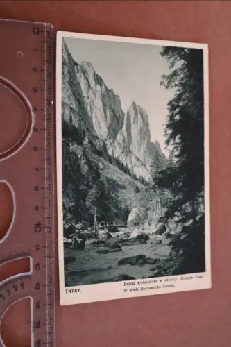 tolle alte Karte Tatry  - Gebirge - Zakopane Feldpost  1943