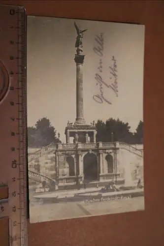 tolle alte Karte - München Friedensdenkmal 1929