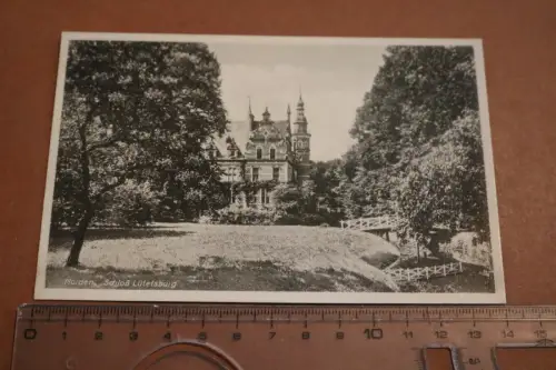 tolle alte Karte - Stadt Norden - Schloß Lütetsburg 1941 als Feldpost gelaufen 