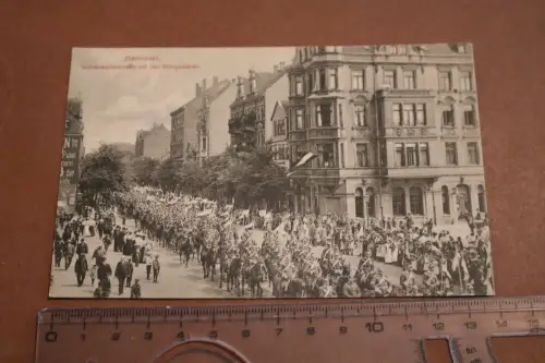 tolle alte Karte - Hannover Vahrenwalderstraße mit den Königsulanen 1915