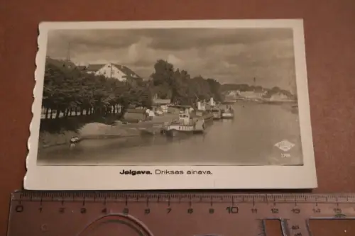 tolle alte Karte Jelgava Driksas ainava - Lettland als Feldpost gelaufen