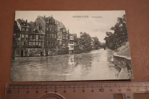 tolle alte Karte - Hannover Leinepartie 1915