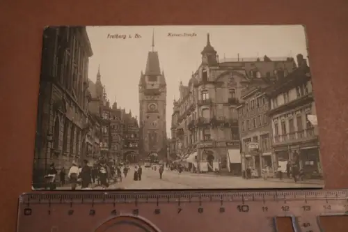 tolle alte Karte - Freiburg i. Br. Kaiser-Straße 1924