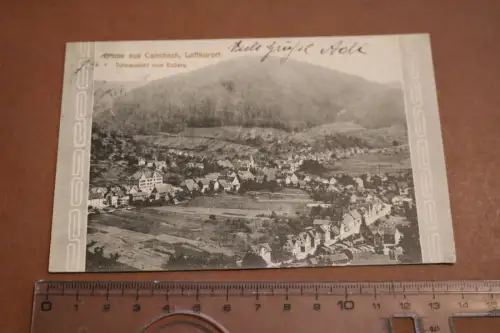 tolle alte Karte - Gruss aus Calmbach Luftkurort 1915