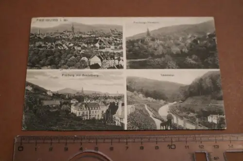 tolle alte Karte - Freiburg i. Br.  Ansichten 1924