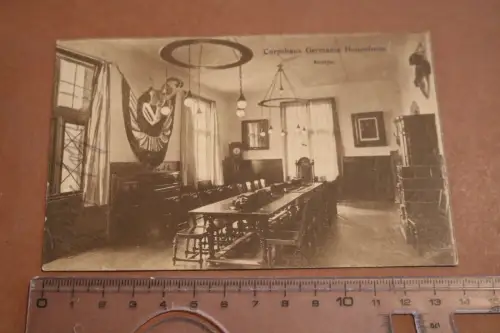 tolle alte Karte - Corpshaus Germania Hohenheim - Kneipe - 20er Jahre