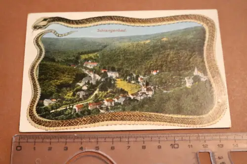 tolle alte Karte - Ansicht Schlangenbad 1919