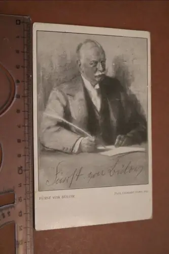 tolle alte Karte - Portrait Fürst von Bülow 1928