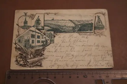 tolle alte Karte Gruss aus Gravelotte Lothringen - 1892 