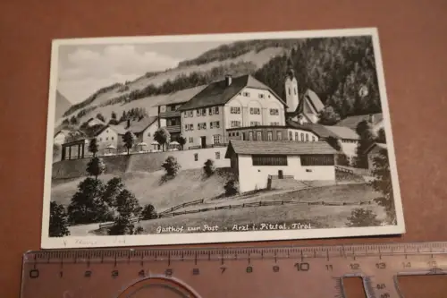 tolle alte Karte - Gasthof zur Post - Arzl i. Pitztal Tirol 1940