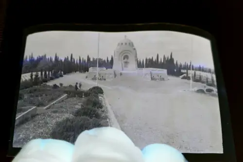 tolles altes Negativ - Soldatenfriedhof Zeitenlik  in Thessaloniki