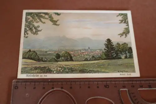 tolle alte Karte - Rosenheim am Inn - Rudolf Sieck - Deutsches Rotes Kreuz 
