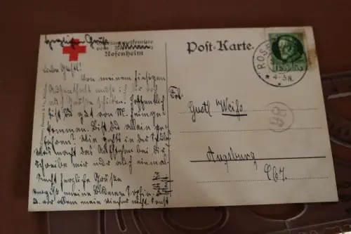 tolle alte Karte - Rosenheim am Inn - Rudolf Sieck - Deutsches Rotes Kreuz 