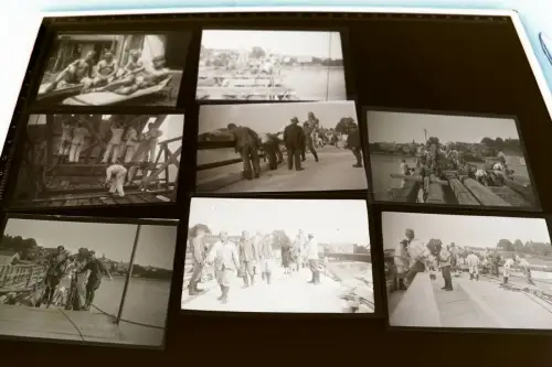 acht tolle alte Negative - Soldat bauen Behelfsbrücke - Ort ??? 