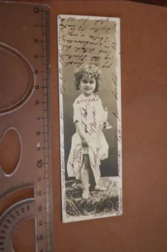 tolle alte  kleine Karte - Mädchenportrait aus Korshavn n. Stockholm 1904 