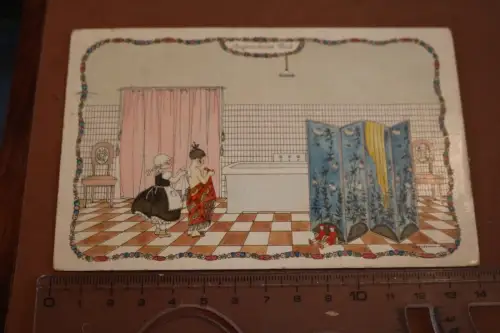 tolle alte  Künstlerkarte - Mela Koehler  Wien - Angenehmes Bad - 1926