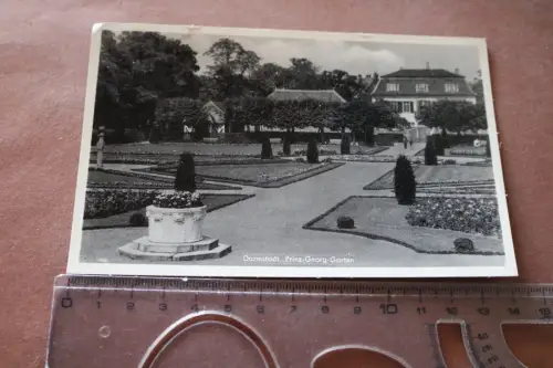 tolle alte Karte - Darmstadt   Prinz Georg Garten 1958