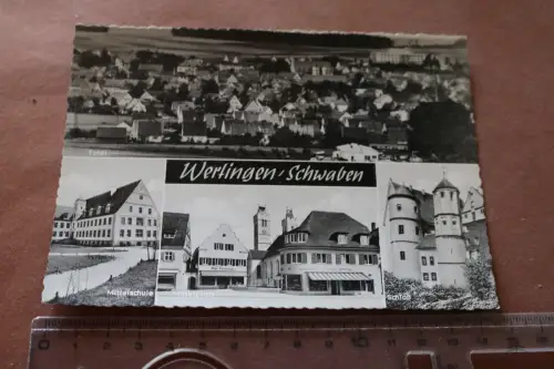tolle alte Karte - Ansichten Wertingen  60er Jahre ? (2)