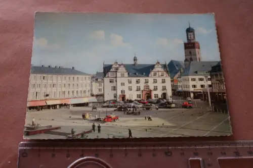 tolle alte Karte - Darmstadt - Marktplatz 1962